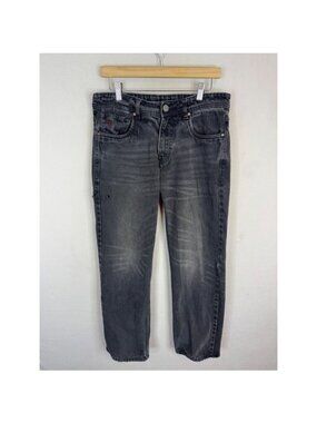 Denim & Supply Ralph Lauren Sullivan Relaxed Washed Black Jeans 32x29
